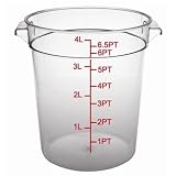 Polycarbonate Round Storage Container Cap. 4L clear.