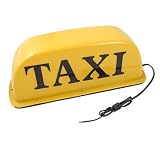 Yellow Light Magnetic Base Taxi Cab Roof Sign Light Lamp 12V