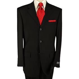 Italian Black Mens Suits Merino Wool 150s Complete Suit Jacket and Pants Hand Tailored Year Round Use