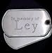 In memory of Ley - Stainless Steel Dog Tag