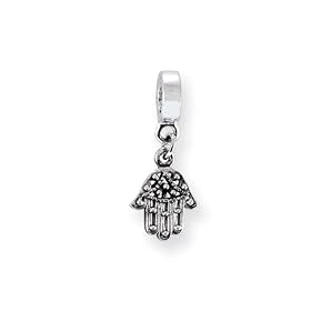 Chemseh Hand Dangle Charm in Sterling Silver for 3mm Reflections, Expression, Kera, Pandora and SilveRado Bracelets & Necklaces