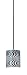 116550 - Nulco 1165 Serengeti 1 Light Mini Pendant in White