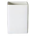 White Stone Resin Wastebasket