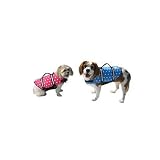 Designer Doggy Life Jacket Blue Polka Dot M