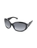 Giorgio Armani - Giorgio Armani Cutout Logoed Temple Plastic Round Sunglasses black/shaded grey