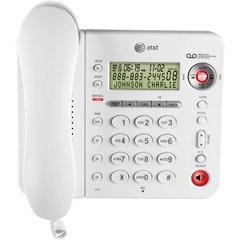 AT&T 1856 Corded Speakerphone with Digital Answering System (White)