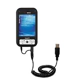 Coiled Power Hot Sync and Charge USB Data Cable w/ Tip Exchange for the Verizon XV6700 - Gomadic Brand