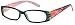 GAMMA RAY READERS 6 Pairs Ladies' Readers includes Sunglass Reader Quality Spring Hinge Reading Glasses for Women +1.00