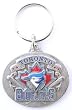 Toronto Blue Jays Oval Pewter Keychain