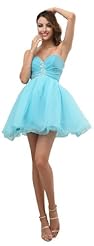 Empire   Waistline Sleeveless Short Charmeuse/Polyester Sweetheart Ruched Beaded Prom Dress 