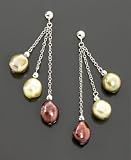 Fresh by Honora Sterling Silver Multicolor Baroque Cultured Freshwater Pearl Earrings