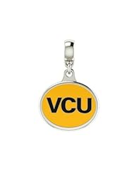 Virginia Commonwealth VCU College Drop Bead Fits Most European Style Bracelets Including Chamilia, Kera Troll and More. Officially Licensed, High Quality Bead in Stock for Fast Shipping