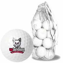South Dakota Coyotes 15 Golf Ball Clear Pack