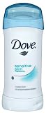 Dove Invisible Solid Anti-Perspirant & Deodorant, Unscented For Sensitive Skin - 2.6 Oz/ pack, 4 pack