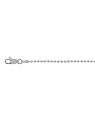Sterling Silver Rhodium Plated Bead Chain (1.5mm)