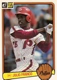 1983 Donruss Julio Franco Rookie Baseball Card #525 - Shipped In Protective Display Case!