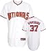 Majestic Stephen Strasburg Washington Nationals Replica Jersey-#37 White (Large)