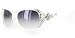 Riviera Designer-Inspired Sunglasses with Dozens of Genuine Swarovski Crystals For Stylish, Sexy Women (White w/ Smoke Lens)