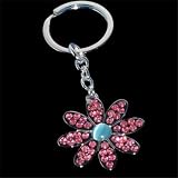 Bling It On Flower Key Chain