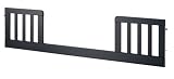 Toddler Guard Rail for Hidden Hardware Cribs (For M4801, M4001, M5921) in Ebony Finish By Da Vinci Baby Furniture