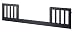 Baby : Toddler Guard Rail for Hidden Hardware Cribs (For M4801, M4001, M5921) in Ebony Finish By Da Vinci Baby Furniture