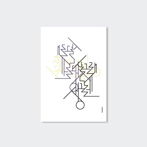 Korean Words Graphic Design Notebook Quiet Smile