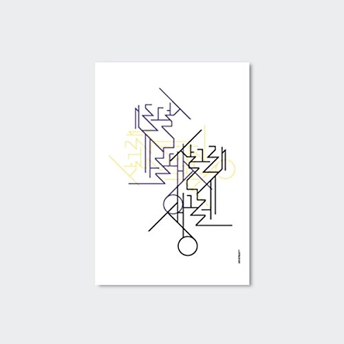 Korean Words Graphic Design Notebook Quiet Smile