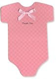 Onesie Thank-you Cards - Bright Pink - Baby Girl
