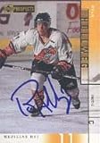 Ryan Hollweg, Medecine Hat Tigers - New York Rangers, 2001 Upper Deck Prospects Autographed Card