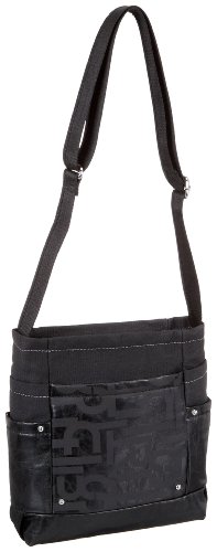 ESPRIT Astrid A15041, Damen Umh&auml;ngetasche, Schwarz, (black 001), 27X24X7