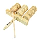Tiger cloche agogo bois 3 tons