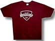 SUBLIME - Distressed Crest - Maroon T-shirt
