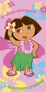 Dora The Explorer Summertime Bath Towel, Multi