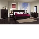 Concorde 6-pc King Bedroom Set Bed, 2 Nightstands, Dresser, Mirror and Ches ....