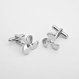 Propeller Cufflinks with Personalized Case