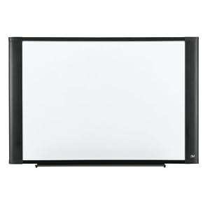 3M Dry Erase Board, Melamine, Wide Screen Style Graphite Finish Frame, 48 Inches x 36 Inches (M4836G)