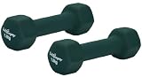 Neopren Gymnastik Hanteln Hantel Gewichte - Frei wählbare Gewichtsabstufungen *versandkostenfrei*, 2 x 1,5 Kg Gymnastikhantel Grün