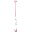 Pretty Pink Safety Pin Pregnant Belly Ring