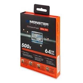 Monster Digital CF500-0064-A 64GB CompactFlash 500x