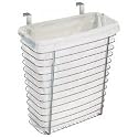 Axis Over the Cabinet Waste/Storage Basket (Chrome) (14"H x 12.25"W x 7"D)