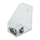 RUB40614 Jumbo Techfile Plastic Magazine File, Clear, 6-1/4w x 9-5/8d x 11-3/4h
