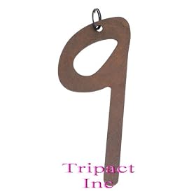 Metal Home D�cor Rustic Door Numbers - Nine