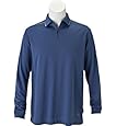Callaway Men`s Long Sleeve Half Zip Solid Polo with Piping