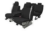 Coverking Ballistic Custom Fit Seat Covers - BALLISTIC BLACK, Front Row Seats 2005 - 2005 Nissan Titan 40/20/40 split, w/manual seats, w/o lumbar, w/o fold pass seat, w/side airbag, XE King Cab