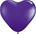 50 Herzballons, ca. 30 cm , lila / violett