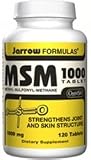MSM Sulfur 1000 1000 mg 120 Tabs ( Strengthens Joint And Skin Structure ) Jarrow Formulas