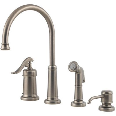 Kitchen Faucet With Handspray by Price Pfister - T26-4YPE in Rustic Pewter