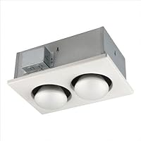 Broan-NuTone 9422P Double 250W Bulb Heat Lamp Type IC