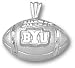 Brigham Young (BYU) Cougars "BYU Football" Pendant - Sterling Silver Jewelry