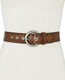 Fossil Leather Belt - Eyelet & Stud (Color: Black)